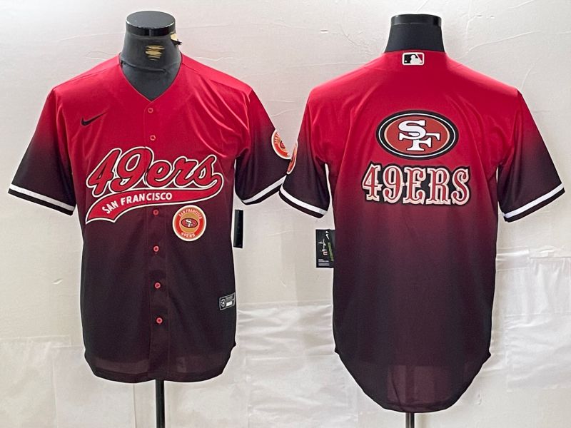Men San Francisco 49ers Blank Red Joint Name 2024 Nike Limited NFL Jersey style 6